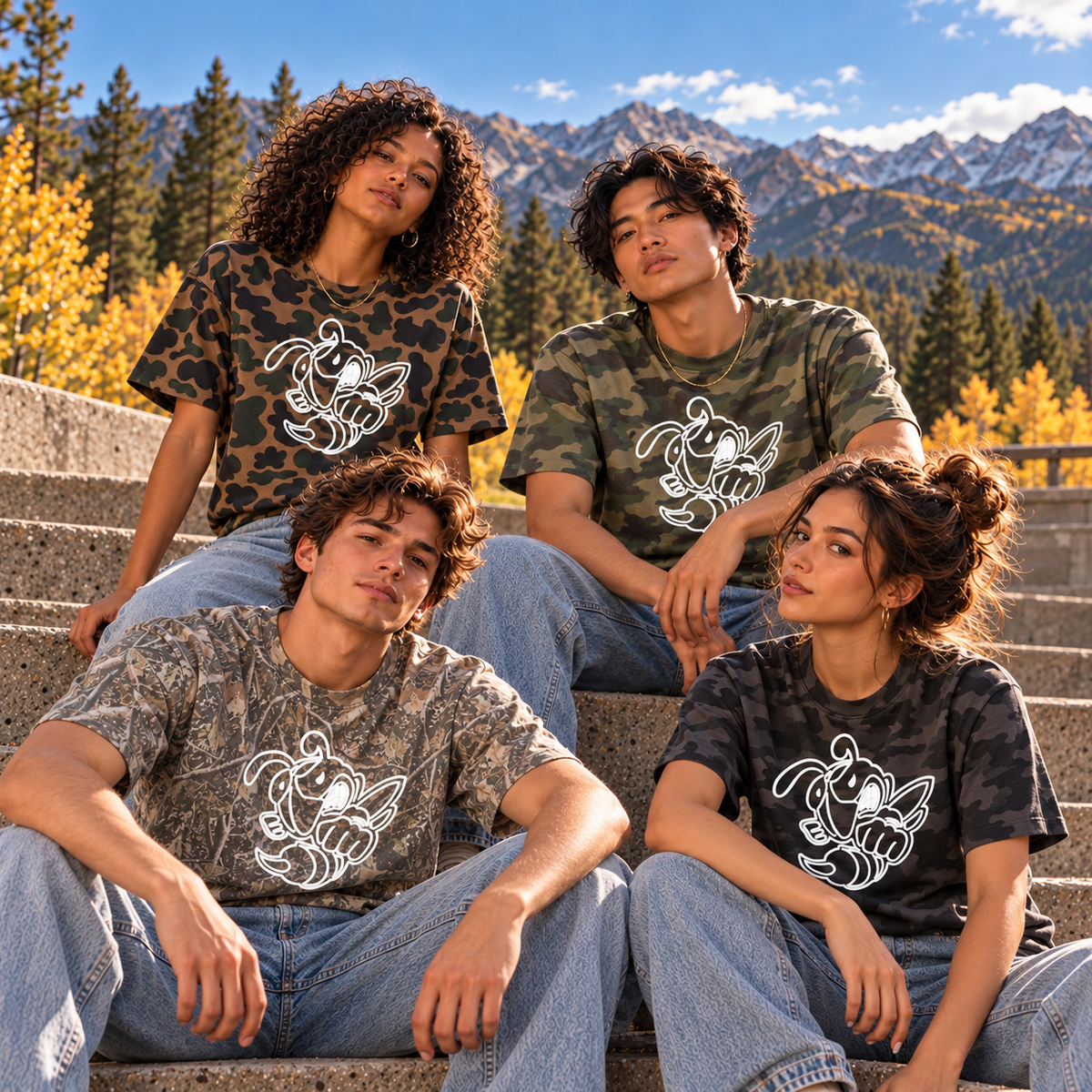 Retro Bee Camo | Classic T-Shirt