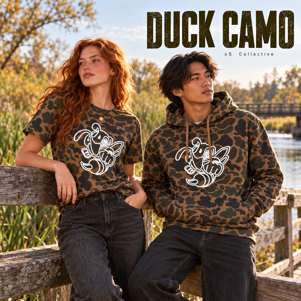 Retro Bee Camo | Classic Long Sleeve
