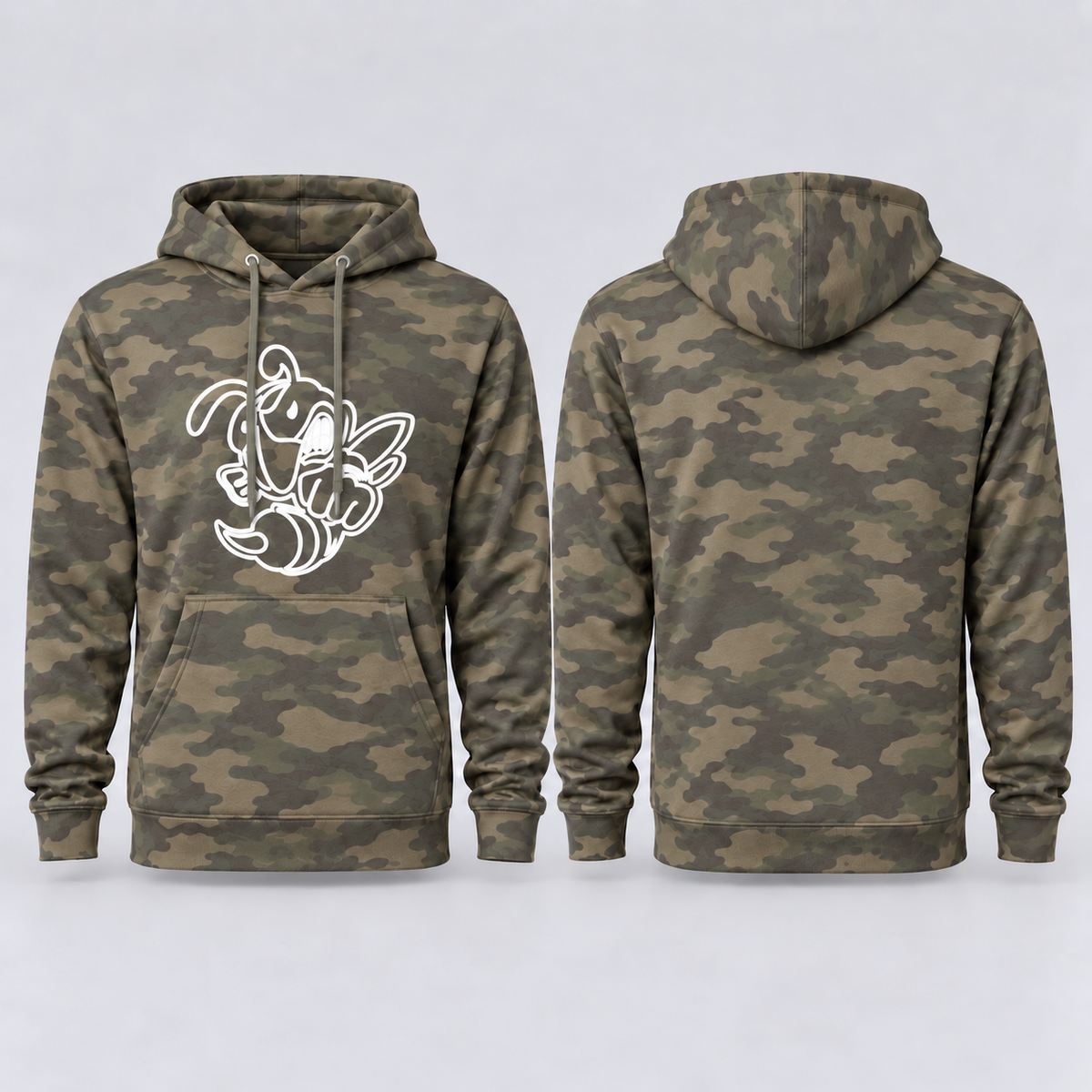 Retro Bee Camo | Classic Hoodie