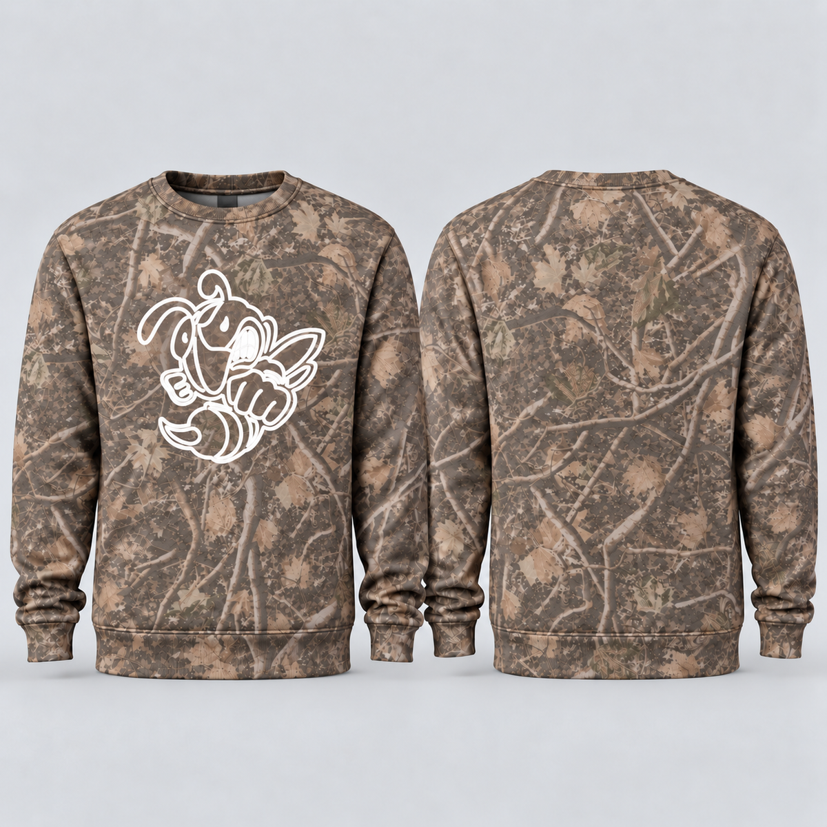 Retro Bee Camo | Classic Crewneck