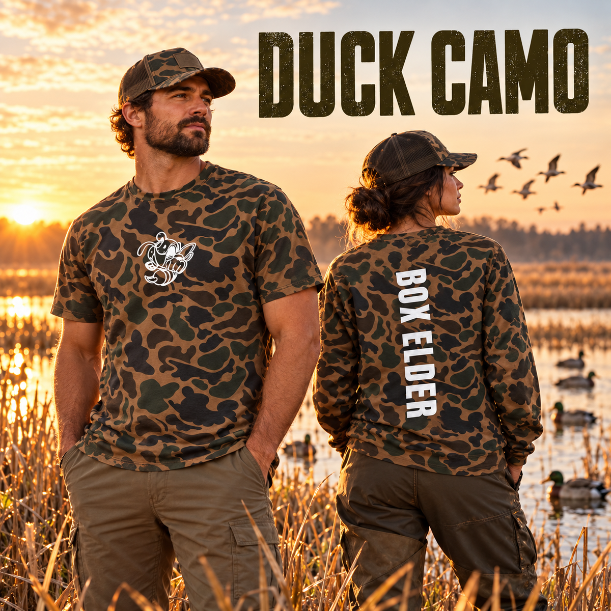 Retro Camo | BE Vert T-Shirt