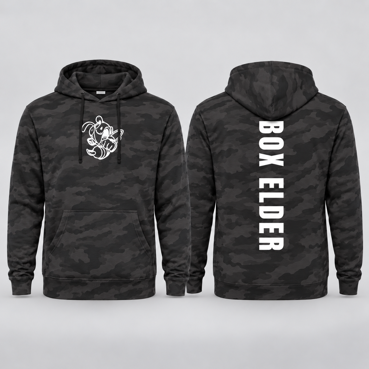 Retro Camo | BE Vert Hoodie
