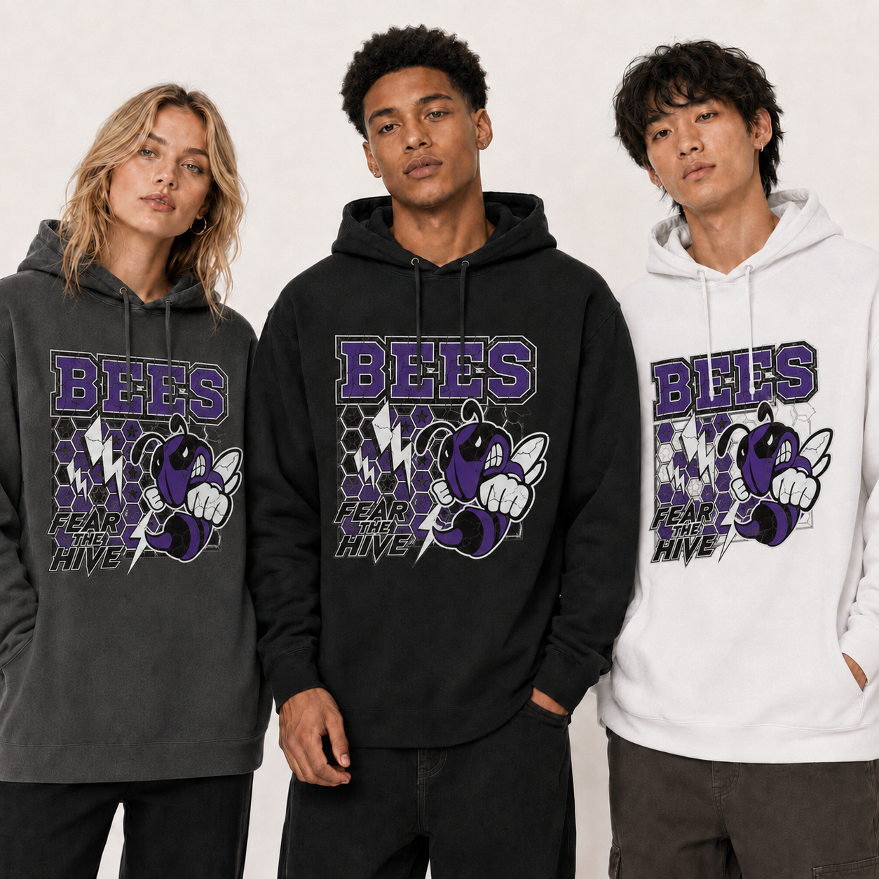 Fear the Hive Retro Hoodie
