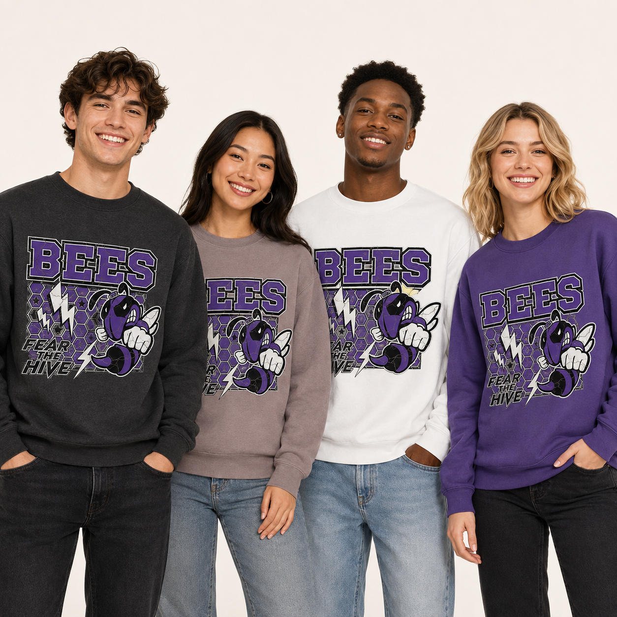 Fear the Hive Retro Crewneck