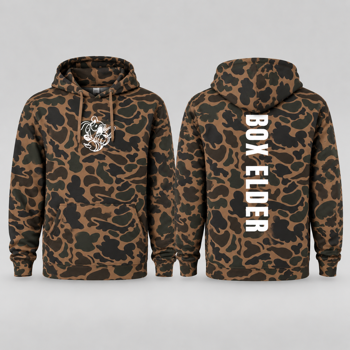 Retro Camo | BE Vert Hoodie